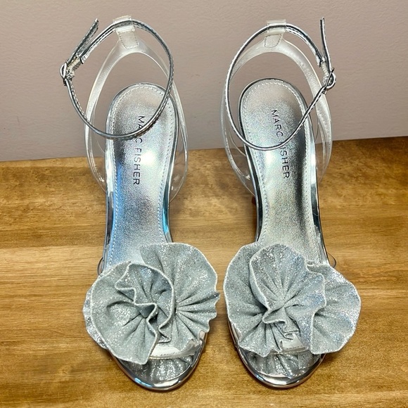Marc Fisher Silver Women's Heels - Picture 2 of 12